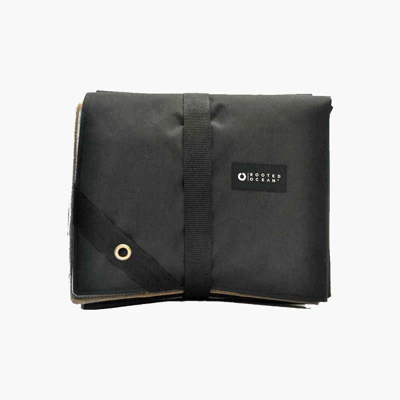 Rooted Ocean Traveller Blanket Black